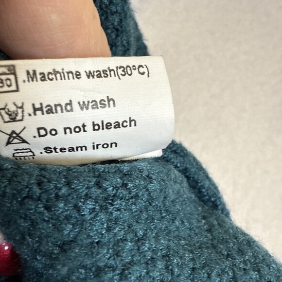 Metokeety Green Crew Neck Waffle Knit Pullover Sweater Women’s XXL - Picture 6 of 10